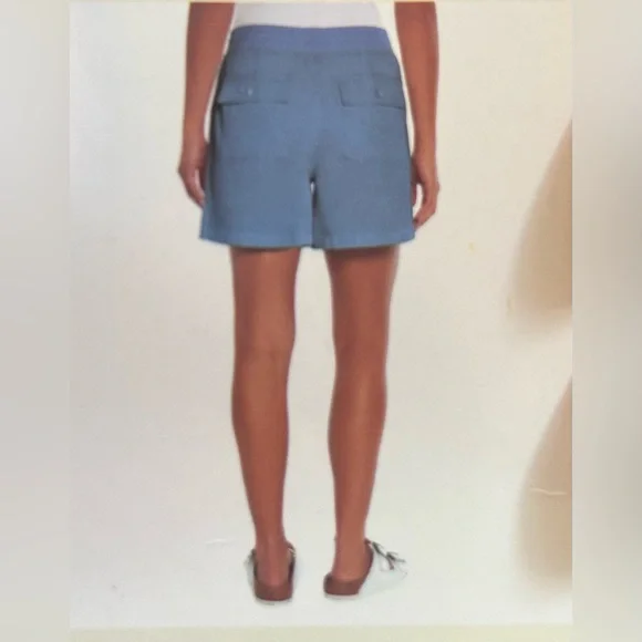 Orvis Women's Light Blue Drawstring Shorts - Picture 2 of 6